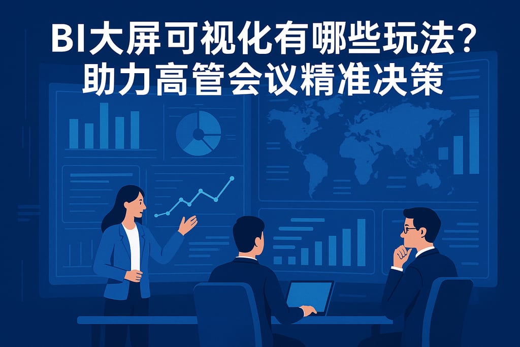 BI大屏可视化有哪些玩法？助力高管会议精准决策"